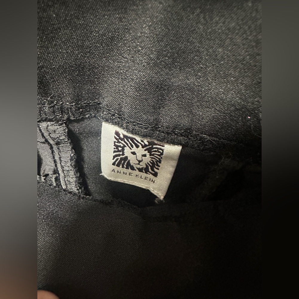Anne Klein Black with Gold Detail Dress Pants - Picture 7 of 8